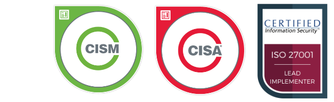 Our professionals are not only academically qualified but also industry-certified (BSc, MSc, CISM, CISA, ISO/IEC 27001 Lead Implementer).